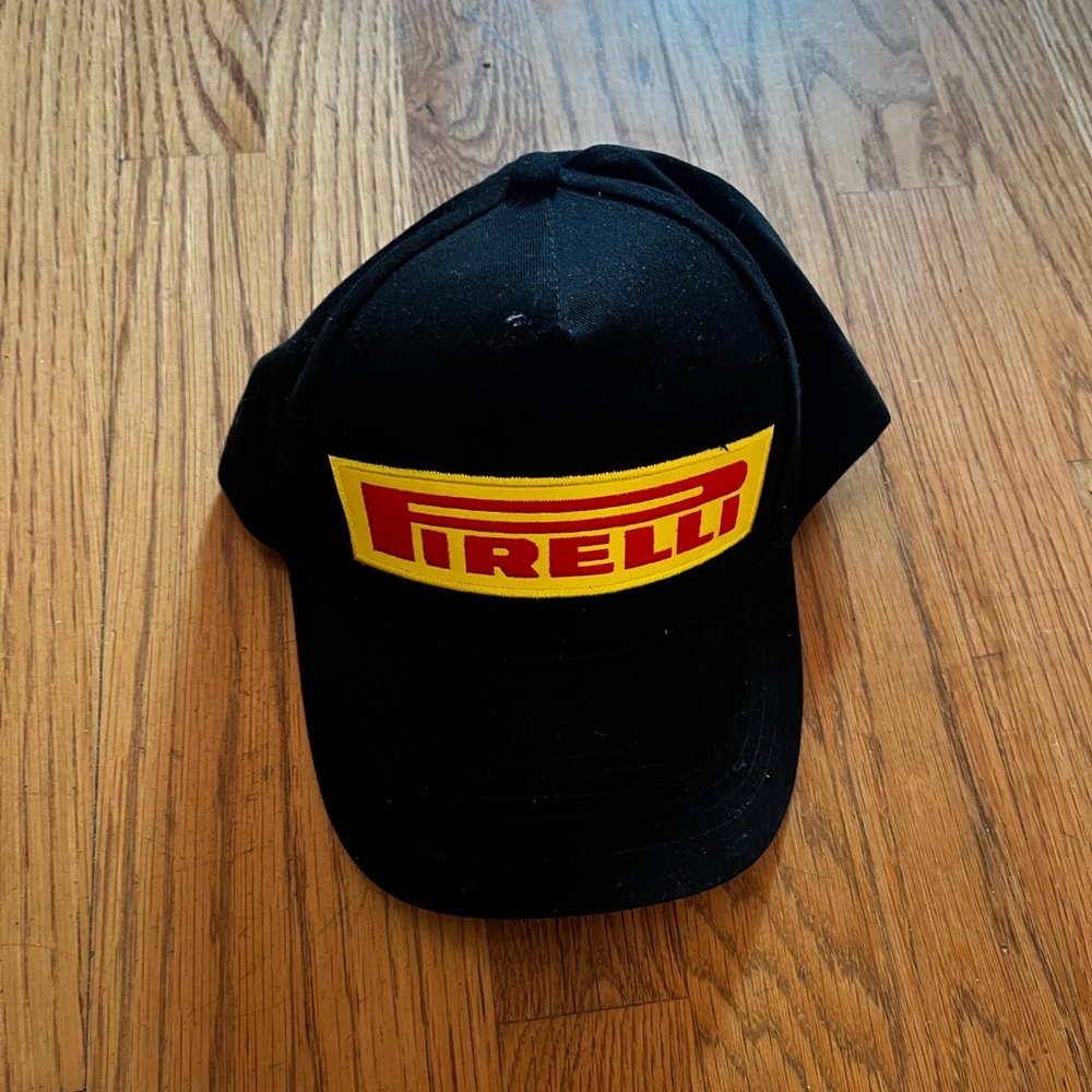 Pirelli Formula 1 Black Cap with Yellow Logo Perfect Condition